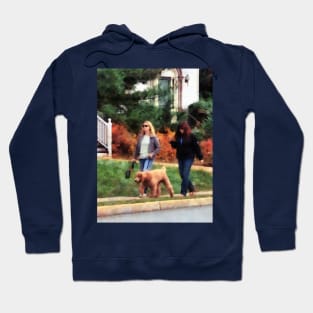 Dogs - Women Walking a Dog Hoodie